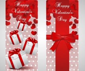 Shiny valentines day gift cards set 09