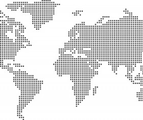 Simple world maps vector material 01