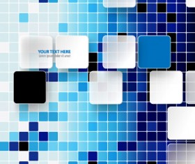 Square and mosaics shiny background vector 01