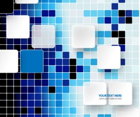 Square and mosaics shiny background vector 02
