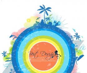 Stylish background grunge style vector