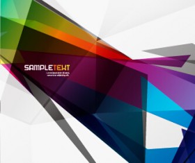 Stylish geometric shapes vector backgrounds 01