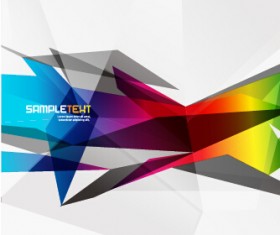 Stylish geometric shapes vector backgrounds 03