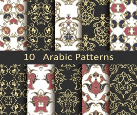 Vector arabic style seamless patterns 03