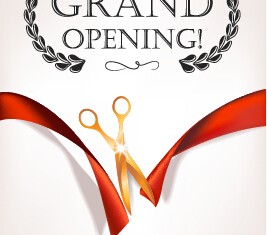 Vector big opening invitation cards set 01