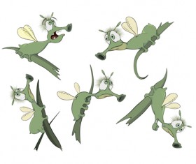 Vector cartoon funny animals set 04