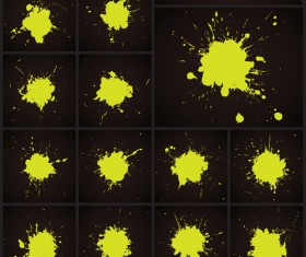 Vector grunge blots design material 02