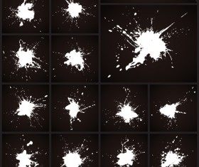 Vector grunge blots design material 03