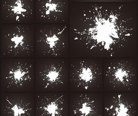 Vector grunge blots design material 04