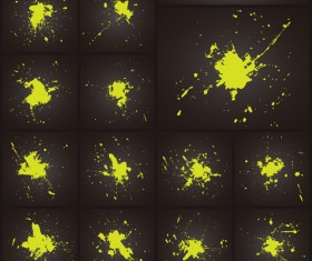 Vector grunge blots design material 05