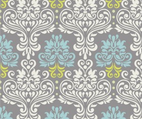 Vintage floral decor pattern seamless vector