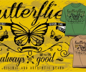 Vintage style graphics T-shirt design vector 03