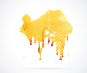 Watercolor grunge effect vector material 01