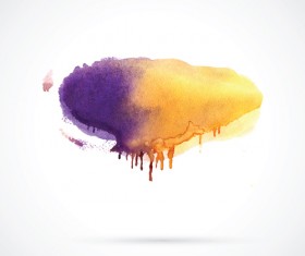 Watercolor grunge effect vector material 02