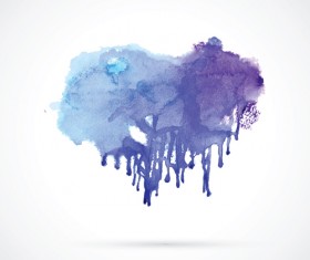 Watercolor grunge effect vector material 03