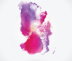 Watercolor grunge effect vector material 05