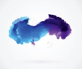 Watercolor grunge effect vector material 10
