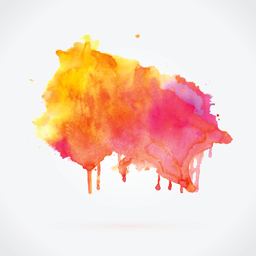 Download Watercolor grunge effect vector material 11 free download