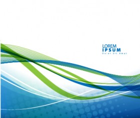 Wavy line with mosaics vector background