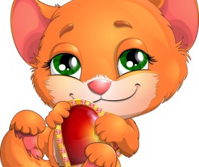 lovely cartoon kittens vector design 02