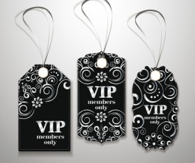 luxurious VIP tags vector set 01