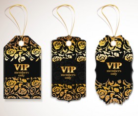 luxurious VIP tags vector set 02