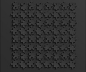 3D black business template modern vector 02