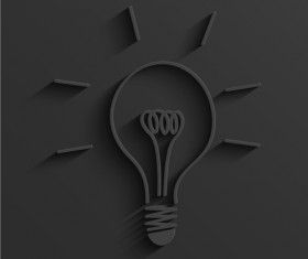 3D black business template modern vector 03