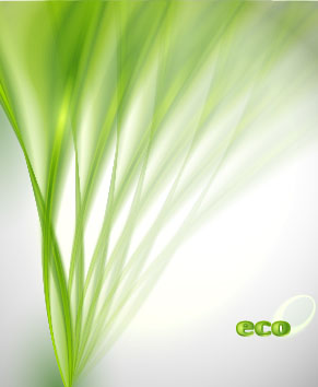 Abstract wavy green eco style background vector 05
