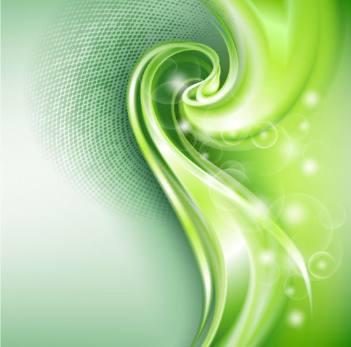 Abstract wavy green eco style background vector 11