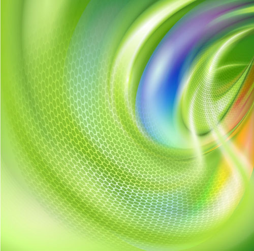 Abstract wavy green eco style background vector 12