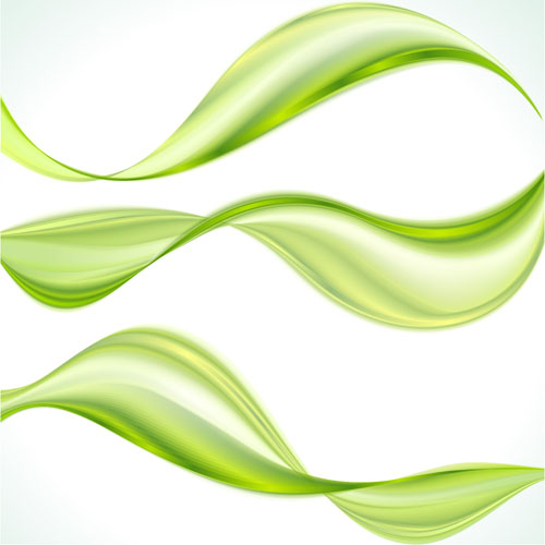 Abstract wavy green eco style background vector 14