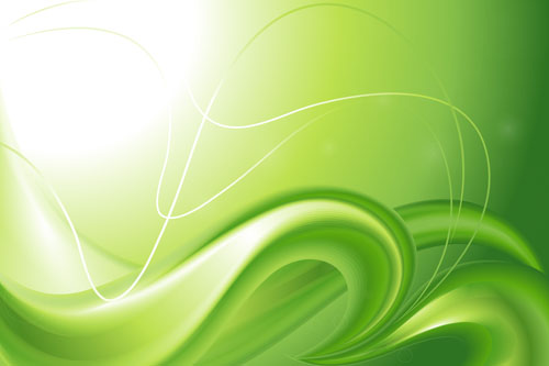 Abstract wavy green eco style background vector 22