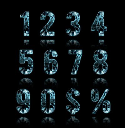 Blue diamond numbers and symbol vector