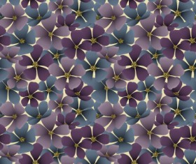 Classical flowers pattern seamless vector set 03