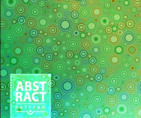 Colored circle abstract patterns vector