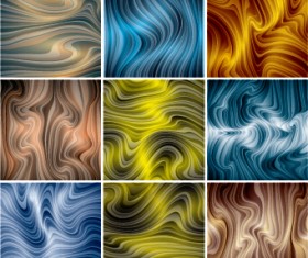 Colored dynamic abstract art vector 02