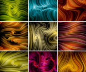 Colored dynamic abstract art vector 03