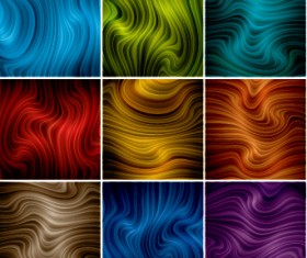 Colored dynamic abstract art vector 04