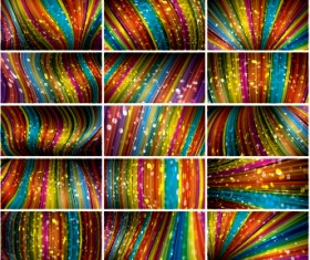 Colored dynamic abstract art vector 06