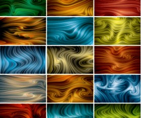 Colored dynamic abstract art vector 07