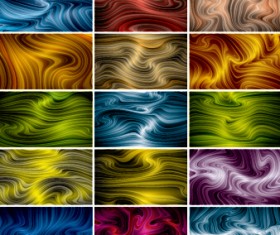 Colored dynamic abstract art vector 08