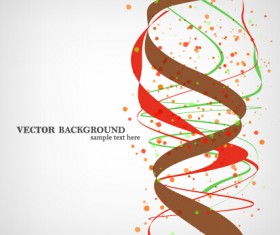 Colorful ribbon with dot vector background 05