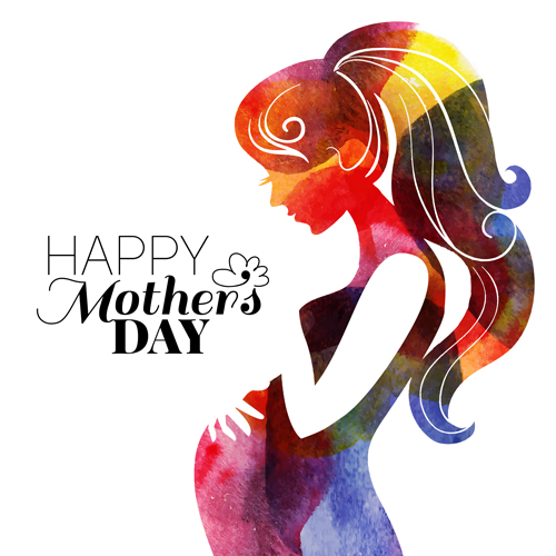 Creative mothers day art background vector 02