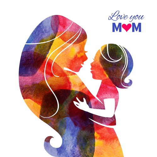 Creative mothers day art background vector 03