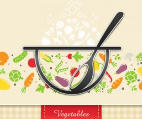 Cute restaurant menu cover vectors 01