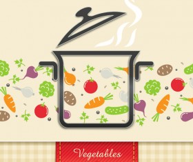 Cute restaurant menu cover vectors 05