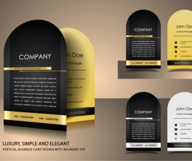 Elipse business cards design vector material 02