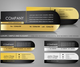Elipse business cards design vector material 08