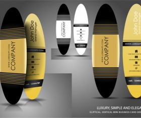 Elipse business cards design vector material 09